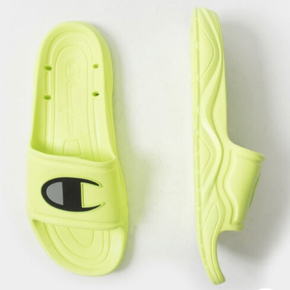 Champion Men’s Hydro C Side Sandals Neon - Picture 8 of 9